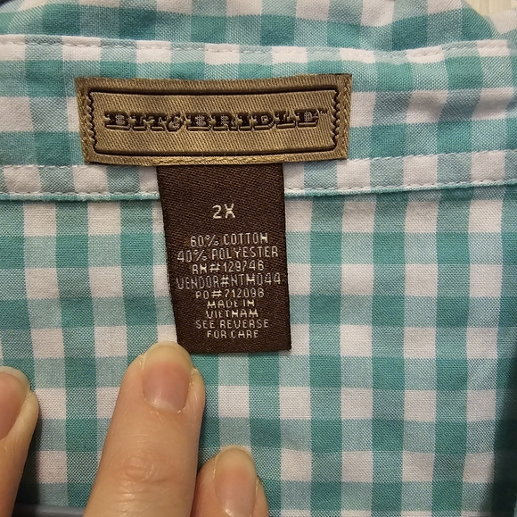 EUC Women's Bit & Bridle Button Up Blouse with Embroidery - 2X - Picture 2 of 6